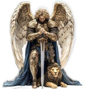 Saint Michael Angel 2D Desktop Standee for Home and Office, Tabletop Statues product image 5