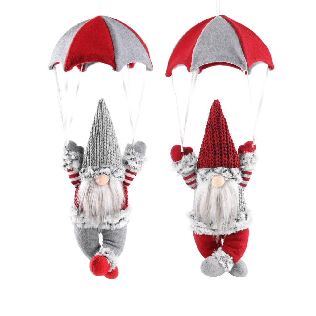 Christmas Santa Claus doll with parachute, Christmas decoration, parachute, Christmas dwarf ornament, Christmas dwarf doll with parachute, Christmas Gifts product image