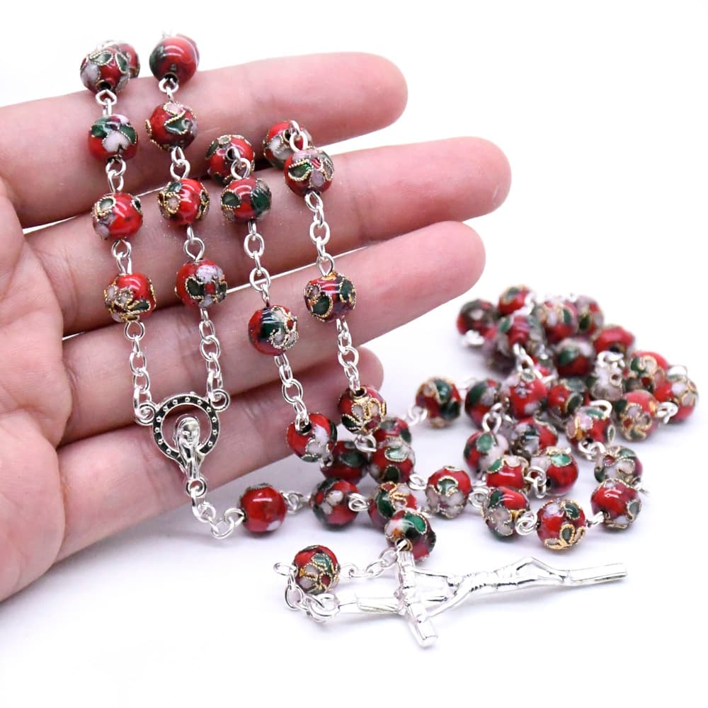 Decorative Beaded Cross Rosary for Meaningful Gifting, Rosaries product image