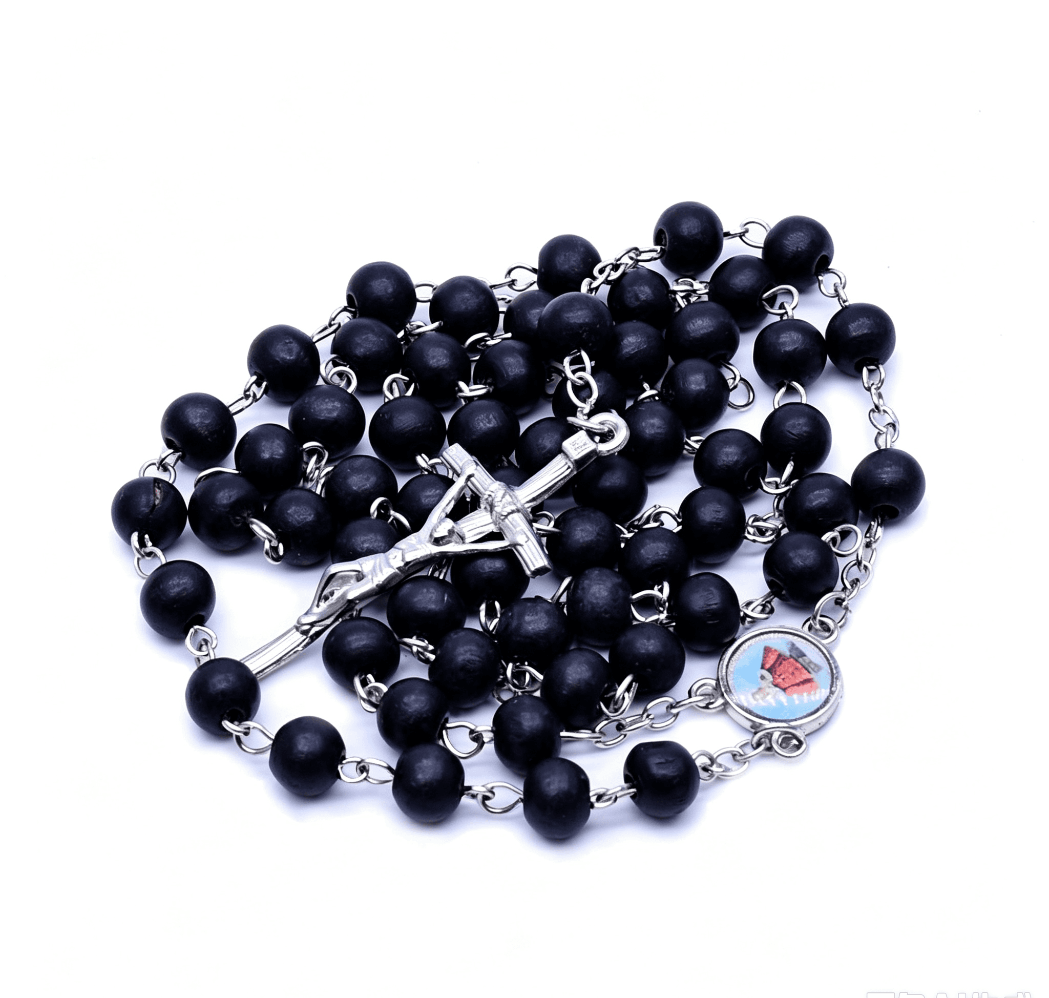 Cross Rosary Necklace Accessory in Handcrafted Men’s Style, Rosary Accessories product image
