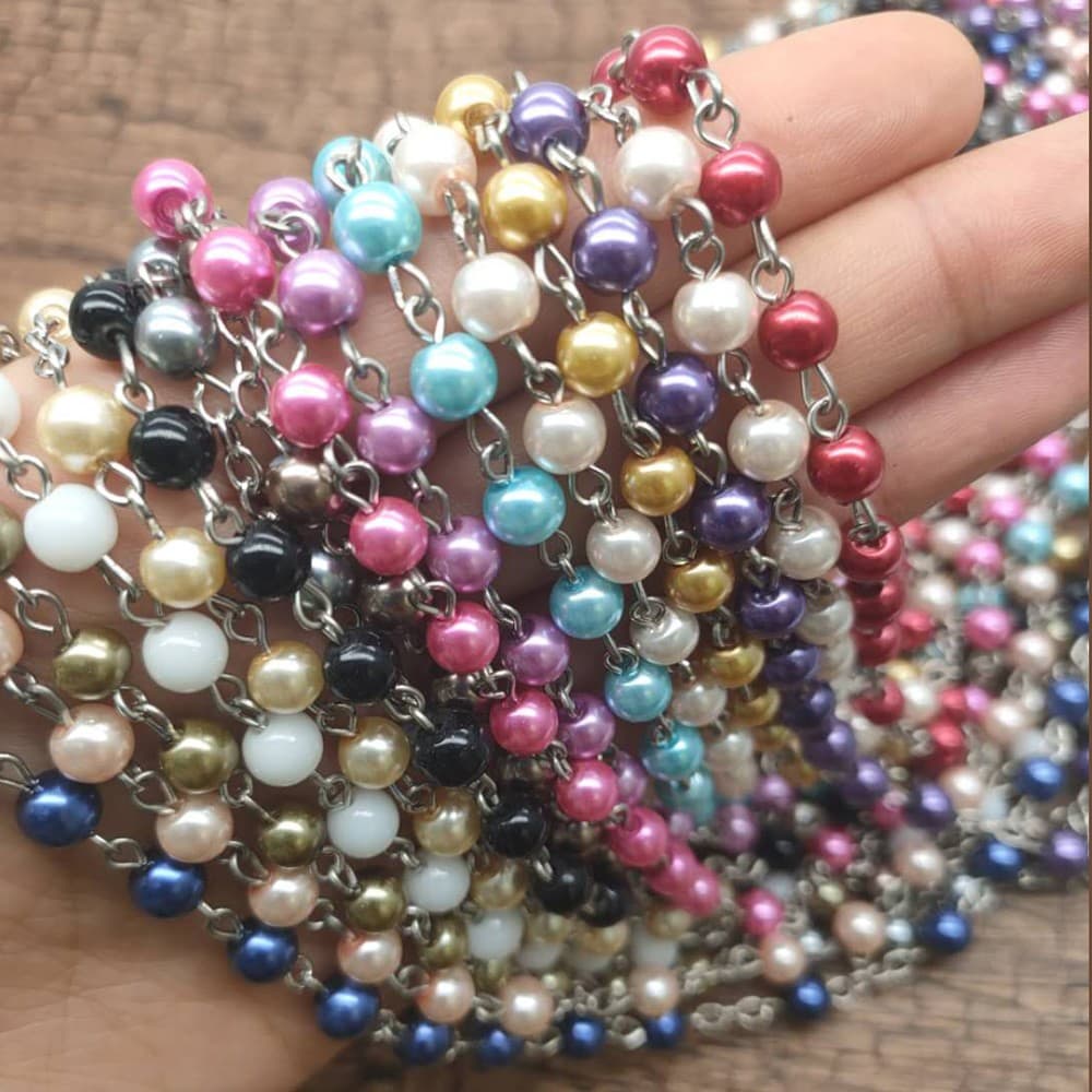 Rosary Bead Chain Accessory for rosary-inspired jewelry arrangements