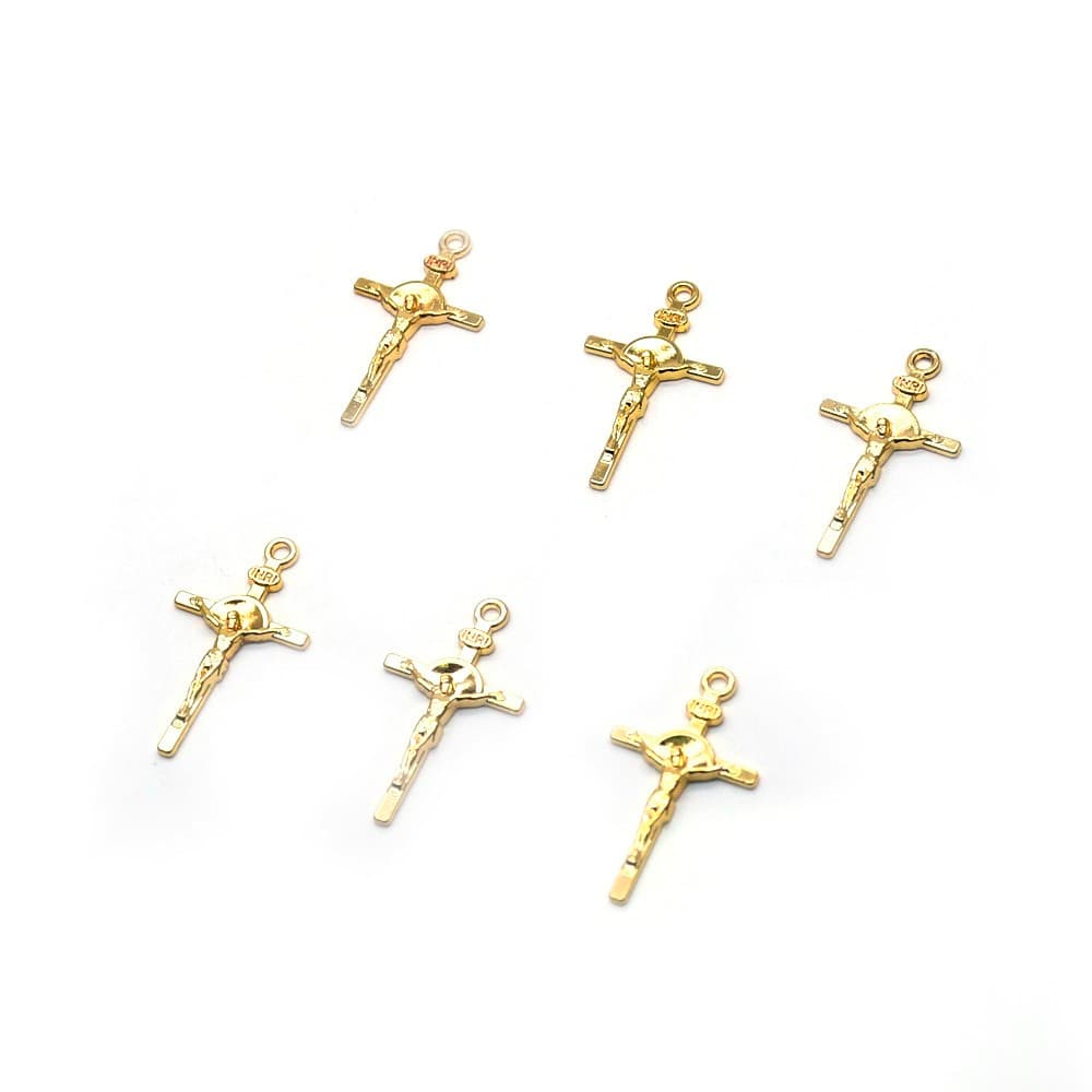 Cross Pendant Rosary Necklace Charms for handmade rosary designs