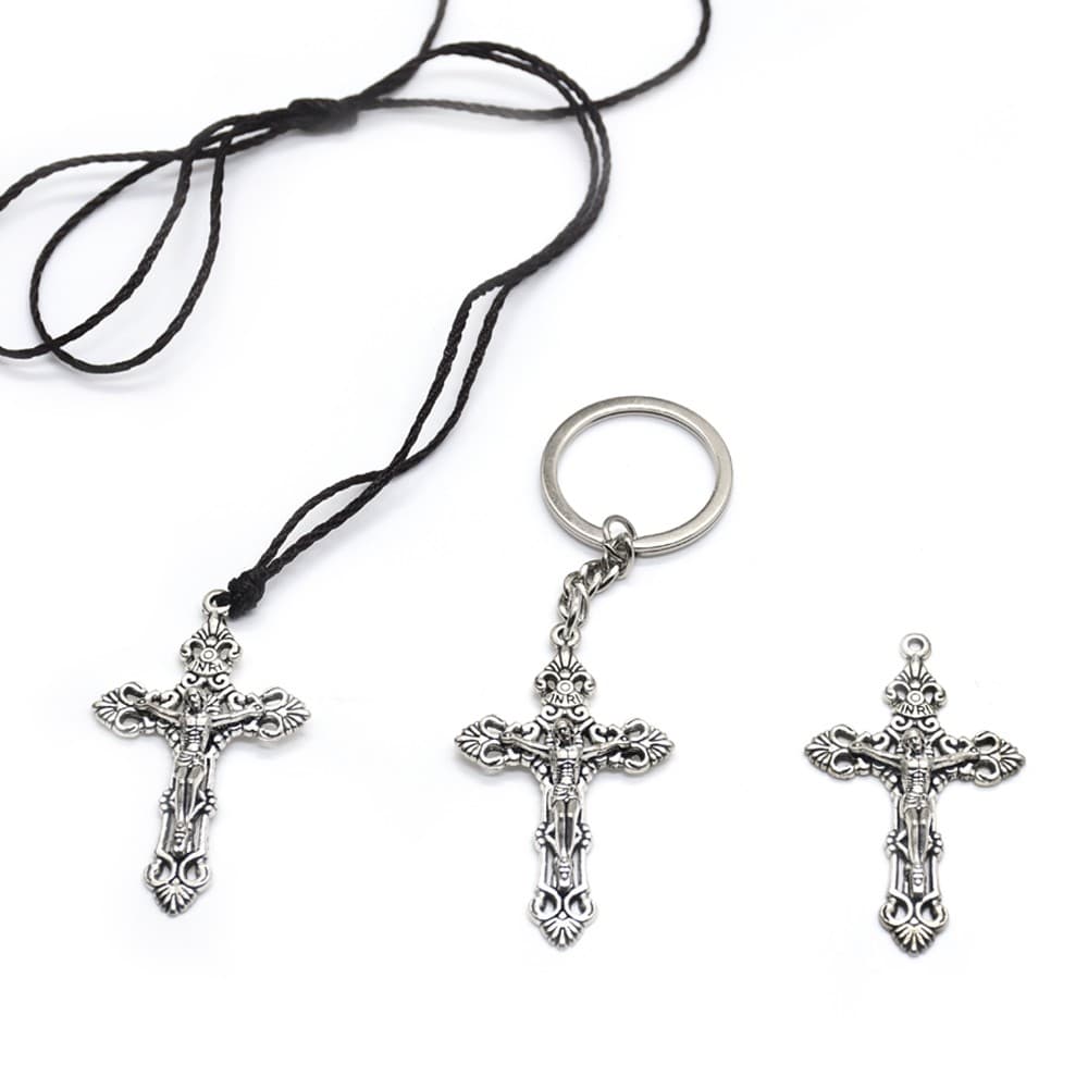Cross Pendant Accessory for keychain necklace and jewelry designs