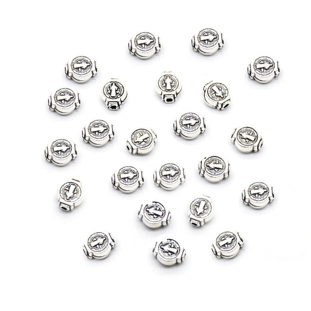 Saint Benedict Connector Charms with through holes for DIY jewelry